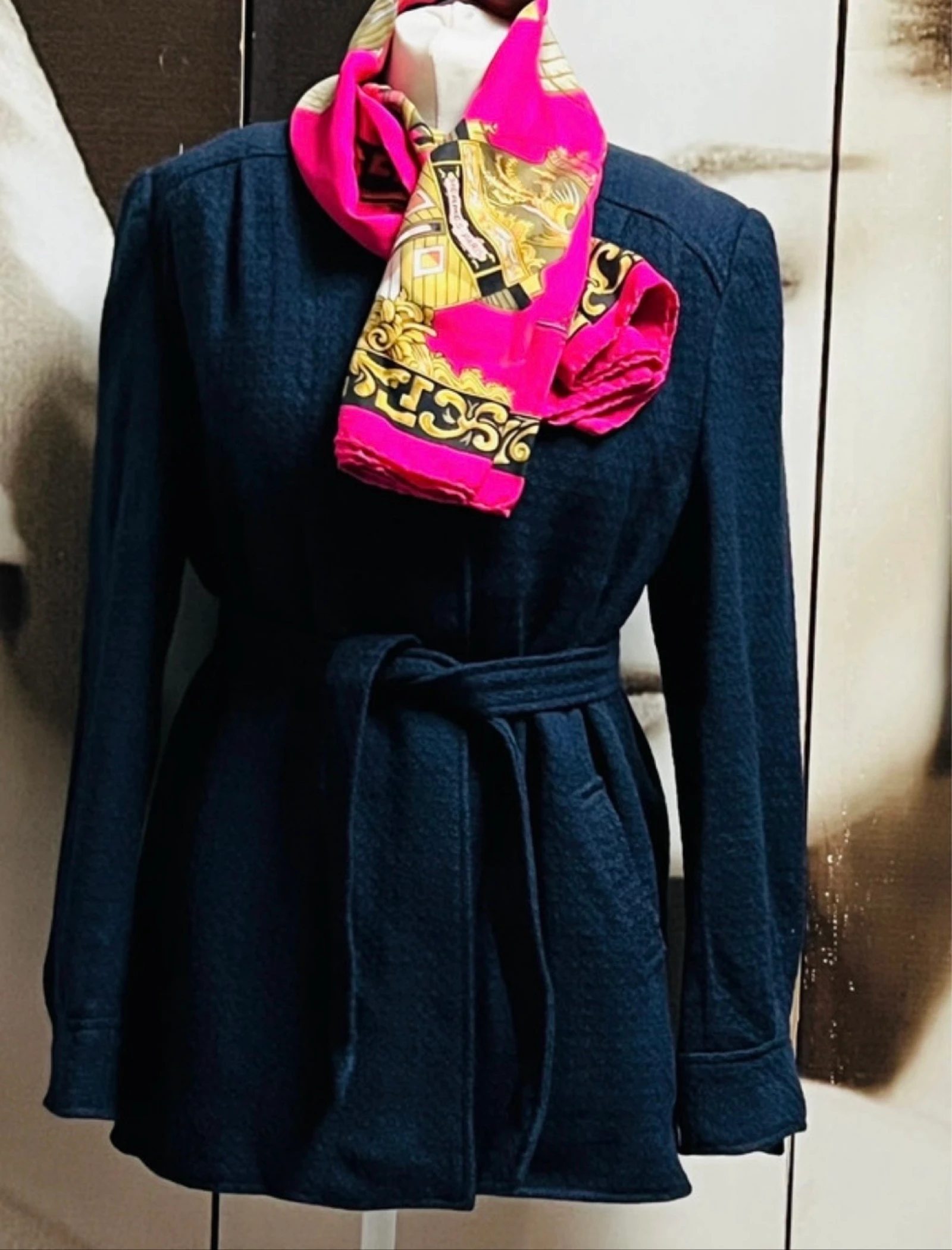 Veste en laine avec ceinture Vintage 